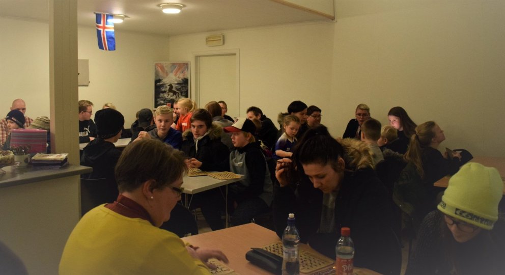 mynd frá Jólabingói 2018