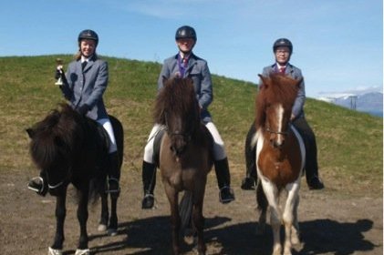 Vigdís Anna á Val, Hjörleifur á Gígju og Ólöf á Salerni