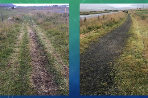 Ný sleginn reiðvegur í Svarfaðardal